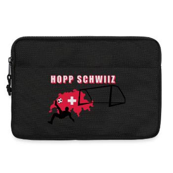 Hopp Schwiiz - Laptoptasche 13" - Schwarz - Vorne