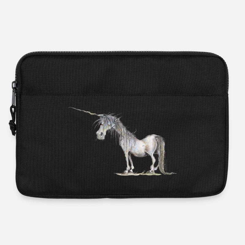 Das letzte Einhorn - Laptoptasche 13" - Schwarz