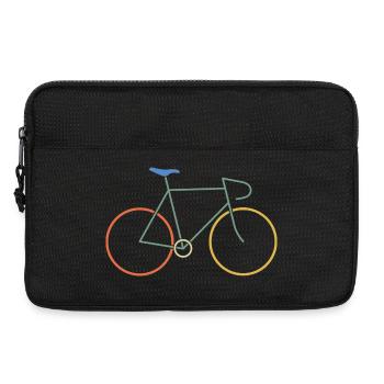 Road bike colorful - Laptop bag 13" - black - Front