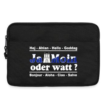 Hamburg , Tradition , Fan , Ja Moin oder watt (25) - Laptoptasche 13" - Schwarz - Vorne