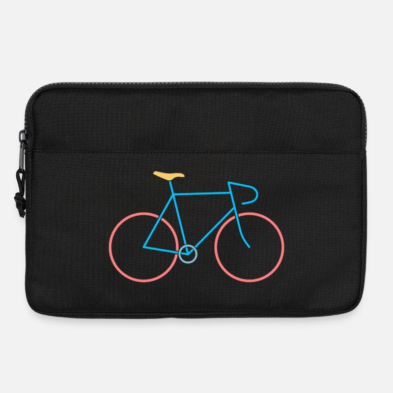 Rennrad rot blau - Laptoptasche 13" - Schwarz