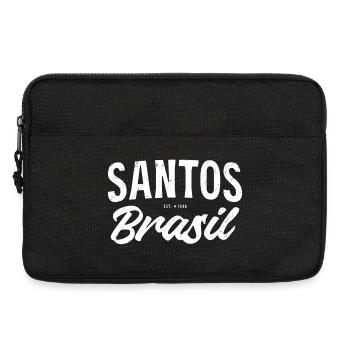 Lettrage Santos Brasil - Sacoche pour ordinateur portable 13 pouces - noir - Devant