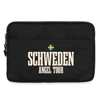 Schweden Angeltour Angeln Angler Fischen - Laptoptasche 13" - Schwarz - Vorne