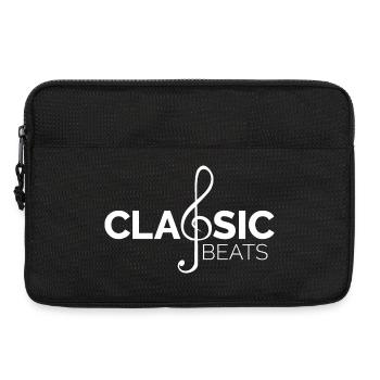 classical music classic beats musician icon logo - Laptop bag 13" - black - Front