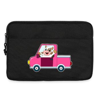 Kuh Auto - Laptoptasche 13" - Schwarz - Vorne