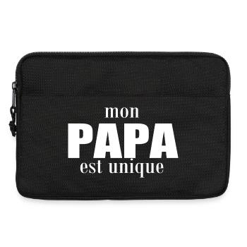 My dad is unique - Laptop bag 13" - black - Front