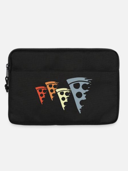 Retro Pizza Skizze - Laptoptasche 13" - Schwarz
