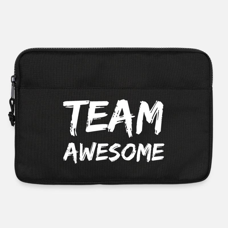 Team Awesome Schriftzug - Laptoptasche 13" - Schwarz