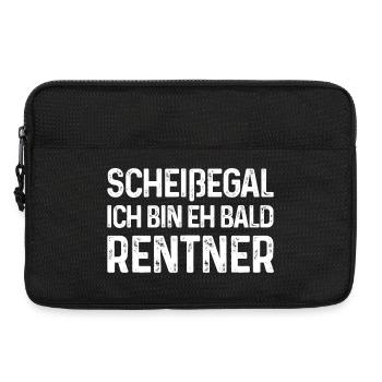 Scheißegal Ich bin eh bald Rentner - Laptoptasche 13" - Schwarz - Vorne
