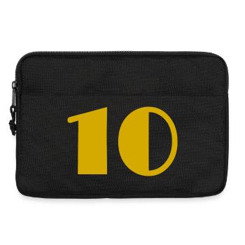 10. 10 JAHRE. 10-JÄHRIGES JUBILÄUM. 10-JÄHRIGES JUBILÄUM. - Laptoptasche 13" - Schwarz - Vorne