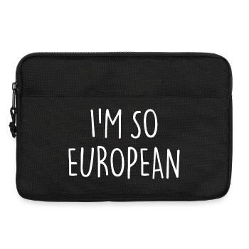 JE SUIS TELLEMENT EUROPÉEN L’Europe - Sacoche pour ordinateur portable 13 pouces - noir - Devant