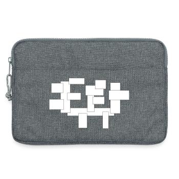 rectangles simplement des carrés en composition - Sacoche pour ordinateur portable 13 pouces - gris chiné - Devant