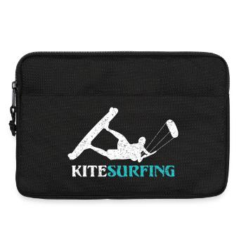 Ride the Wind – Kitesurf Style - Laptop bag 13" - black - Front
