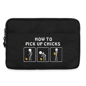 How to Pickup Chicks - Laptop bag 13" - black - Front