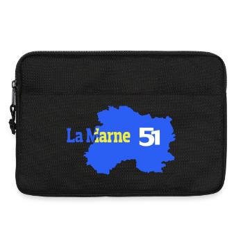 The Marne 51 Departmental Map - Laptop bag 13" - black - Front
