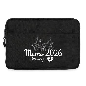 Femme enceinte 2026 - Annoncer la grossesse - Sacoche pour ordinateur portable 13 pouces - noir - Devant