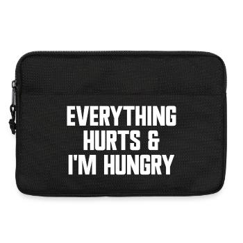 Tout me fait mal et j’ai faim. Fun Workou - Sacoche pour ordinateur portable 13 pouces - noir - Devant