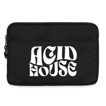 Acid House Typographic Logo - Laptop bag 13" - black - Front
