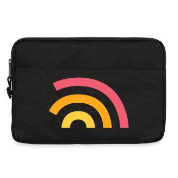 Logo arc-en-ciel - Sacoche pour ordinateur portable 13 pouces - noir - Devant