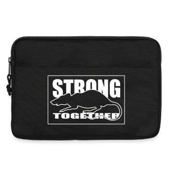 Unity Nagetier Silhouette Grafik T-Shirt weiß - Laptoptasche 13" - Schwarz - Vorne