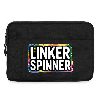Linker Spinner Spruch – Politischer Humor mit Halt - Laptoptasche 13" - Schwarz - Vorne