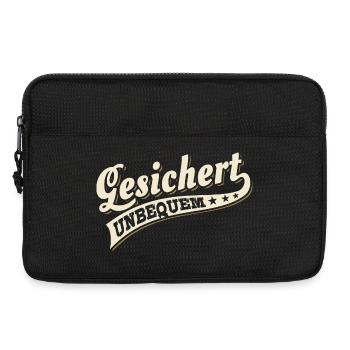 Lettrage vintage fixé Inconfortable - Sacoche pour ordinateur portable 13 pouces - noir - Devant