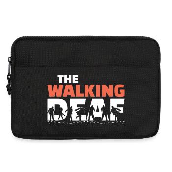 The Walking Deaf Funny Hearing Impairment Art - Laptop bag 13" - black - Front