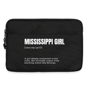 Mississippi Girl: Starke Wurzeln - Laptoptasche 13" - Schwarz - Vorne