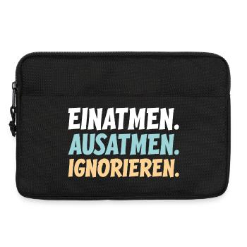 Inhale Exhale Ignore - Laptop bag 13" - black - Front