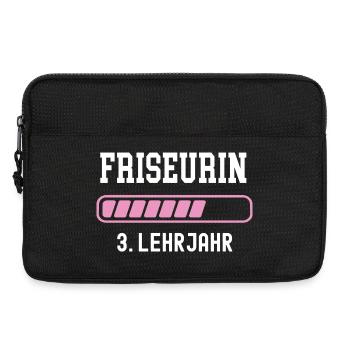Friseurin Ausbildung 3 Lehrjahr Friseur Lehre - Laptoptasche 13" - Schwarz - Vorne