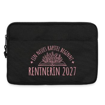 Rente Abschied 2027 Kollegin Neues Kapitel - Laptoptasche 13" - Schwarz - Vorne