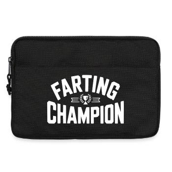 Farting Champion - Laptop bag 13" - black - Front