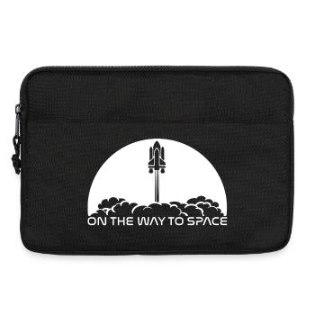 Start unter weißer Sonne - Laptoptasche 13" - Schwarz - Vorne