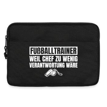 Fußballtrainer Chef wäre zu wenig Verantwortung - Laptoptasche 13" - Schwarz - Vorne