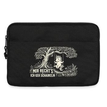 Mir reichts ich GEH schaukeln Lustiges Einhorn - Laptoptasche 13" - Schwarz - Vorne