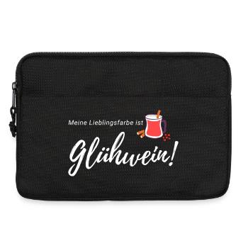 Meine Lieblingsfarbe Glühwein - Laptoptasche 13" - Schwarz - Vorne