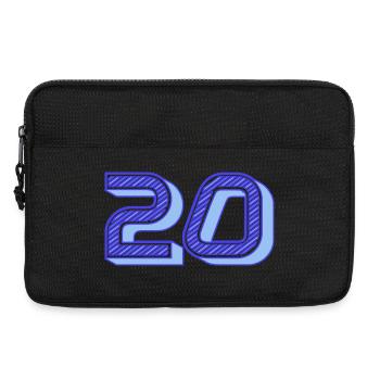 20. 20 ANS. 20e ANNIVERSAIRE. ANNIVERSAIRE 20 ANS. - Sacoche pour ordinateur portable 13 pouces - noir - Devant