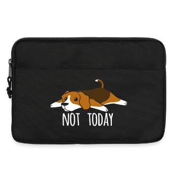 Not Today Beagle Shirt - Laptop bag 13" - black - Front