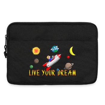 live your dream - Laptoptasche 13" - Schwarz - Vorne