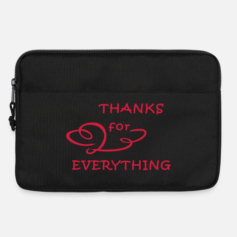Danke, thanks - Laptoptasche 13" - Schwarz