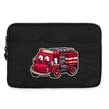 Fire truck fire brigade - Laptop bag 13" - black - Front