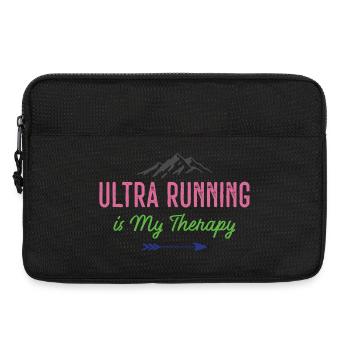 Ultra Running is My Therapy - Laptop bag 13" - black - Front