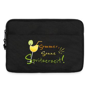 Sommer, Sonne, Spritzerzeit! Weinglas - Laptoptasche 13" - Schwarz - Vorne