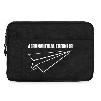 Ingénieur aéronautique Avion en papier - Sacoche pour ordinateur portable 13 pouces - noir - Devant