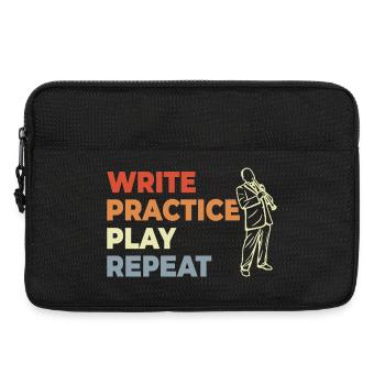 Clarinette Motivation Vintage Look - Sacoche pour ordinateur portable 13 pouces - noir - Devant