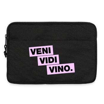 Veni Vidi Vino - Laptop bag 13" - black - Front