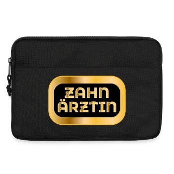 Geschenke für Zahnärztin - ZAHNMEDIZINERIN - Laptoptasche 13" - Schwarz - Vorne