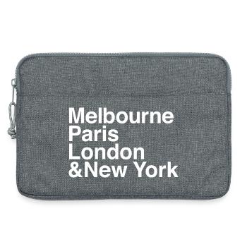 GRAND SLAM Tennis - Laptop bag 13" - heather grey - Front