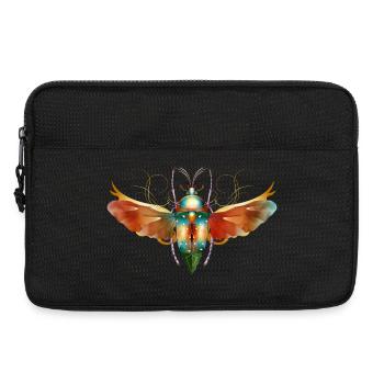 imaginative colorful shimmering insect with wings - Laptop bag 13" - black - Front
