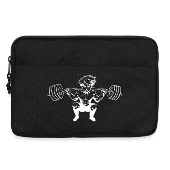 Anime Strength Training Dumbbell Lifter - Laptop bag 13" - black - Front
